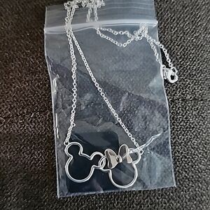 90th Birthday Anniversary Mickey &  Minnie Disney Necklace